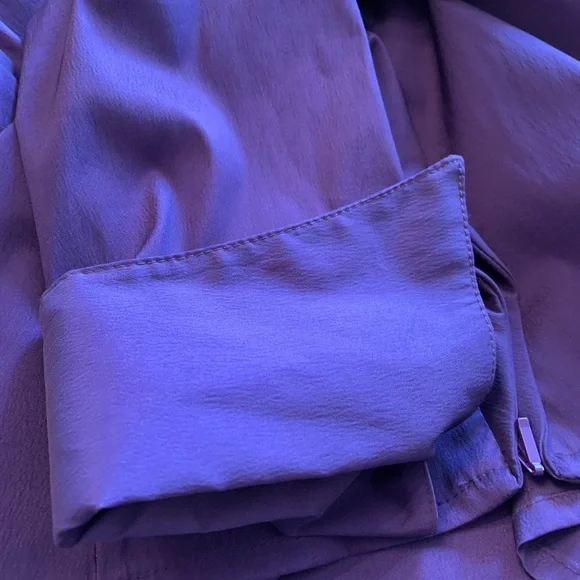 Joseph Ribkoff Purple Ruffled Blazer - Picture 5 of 5